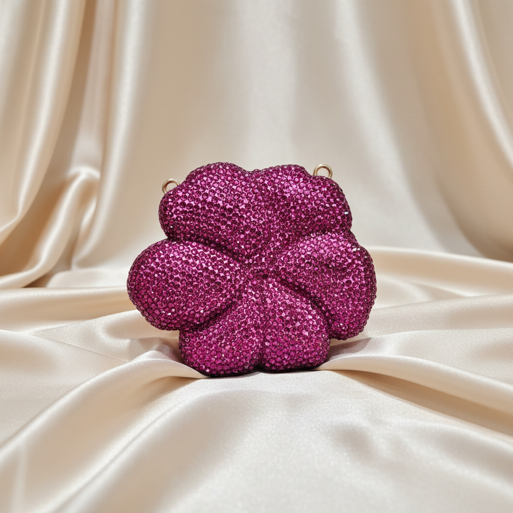 Florina Clutch (Berry Pink)