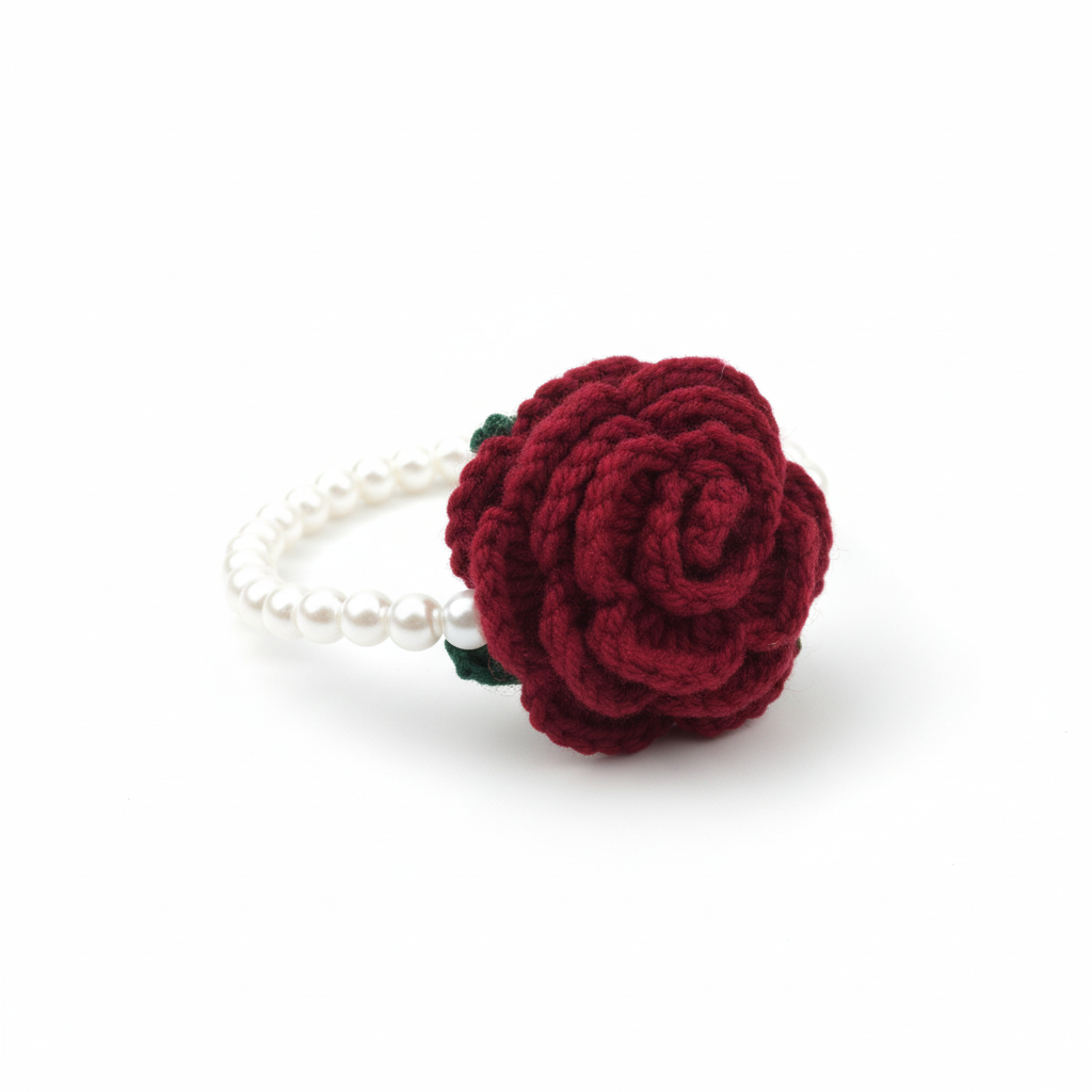 Red Rose Crochet Gajras