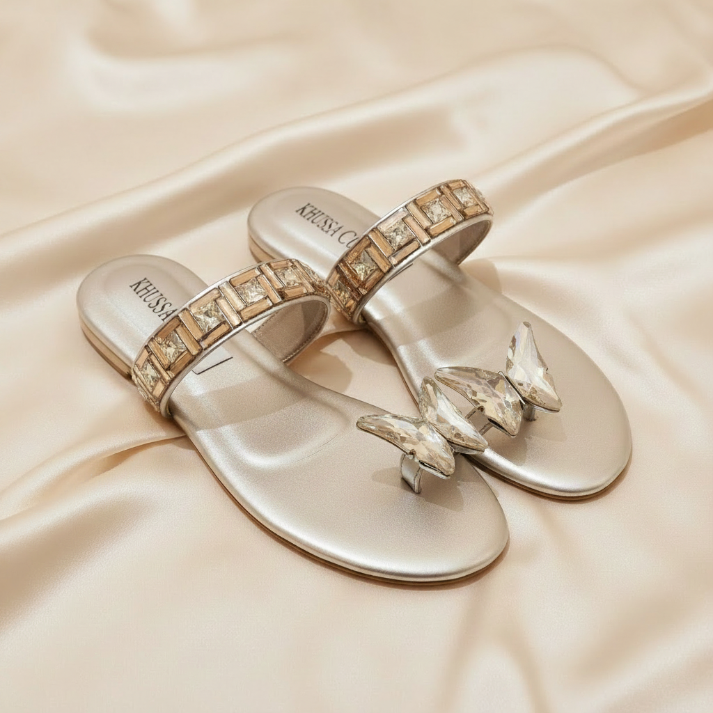 Buttery Kundan Flat(Gold)