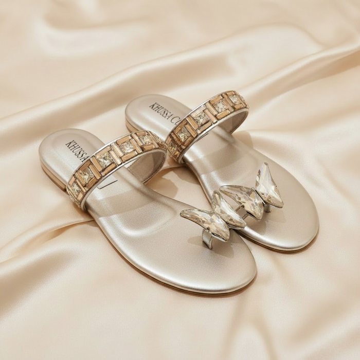 Buttery Kundan Flat(Gold)
