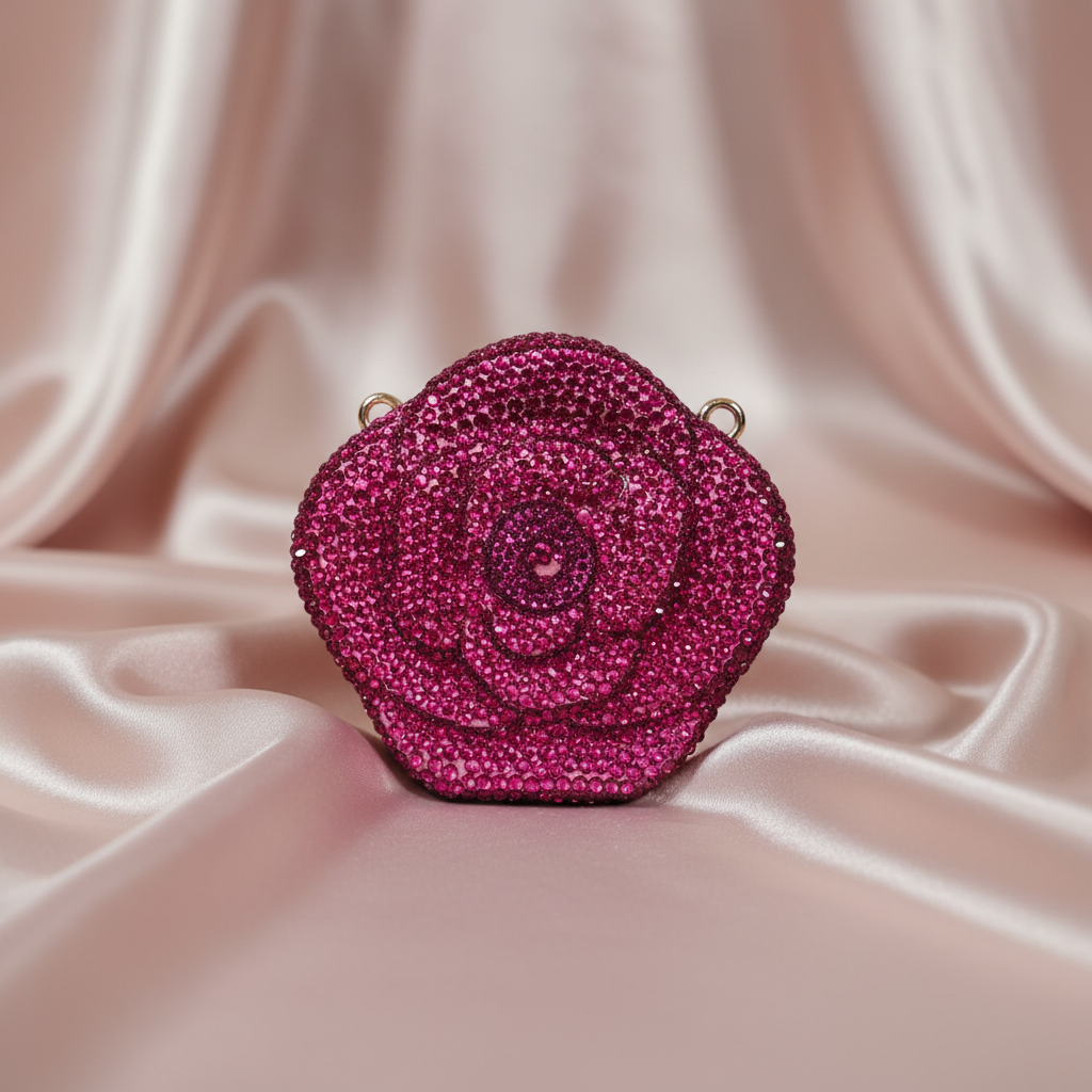 Rosina Clutch (Berry Pink)