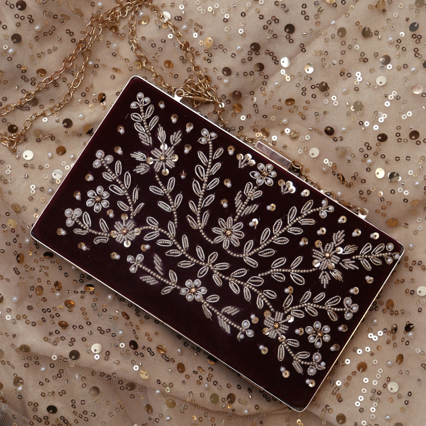 Amal Clutch (Maroon)