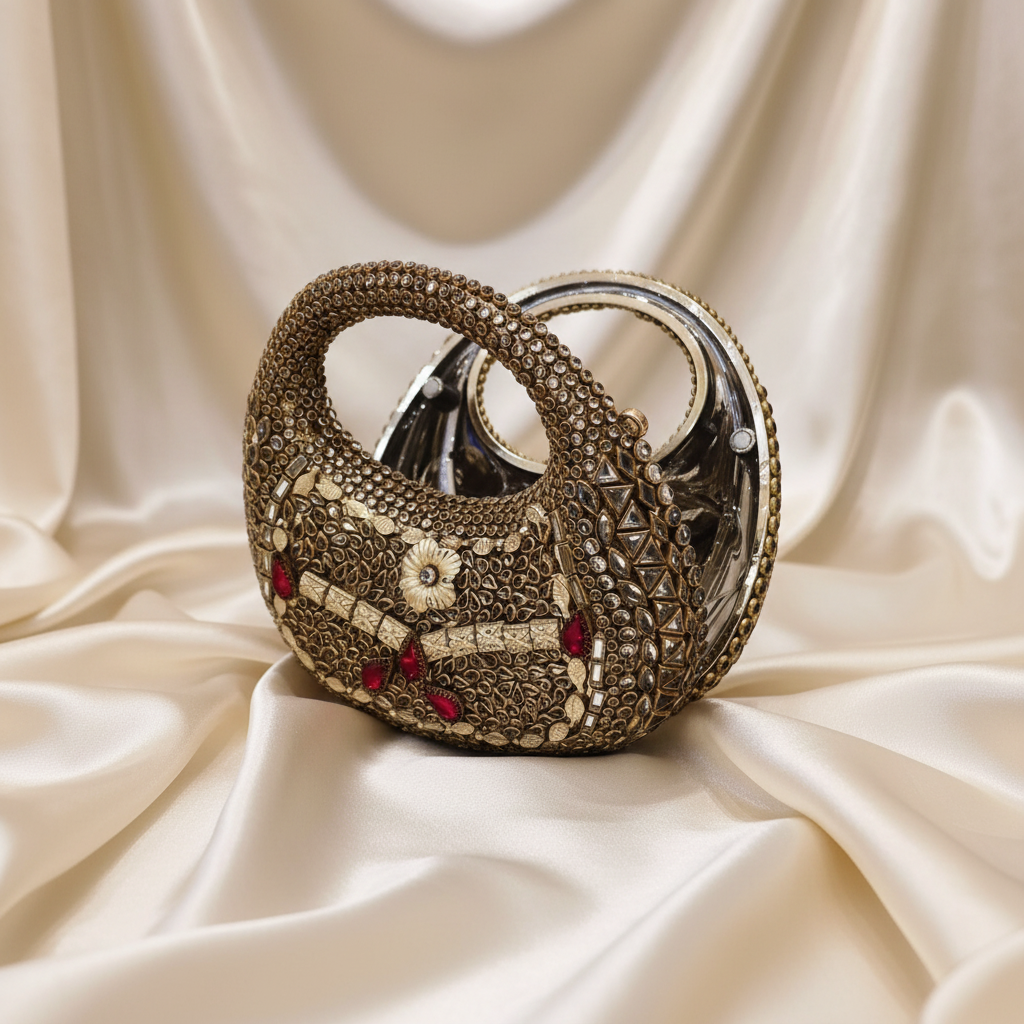 Luxury Kundan Clutch