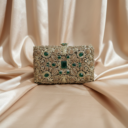 Manjoos Turkish Clutch A(Emerald)