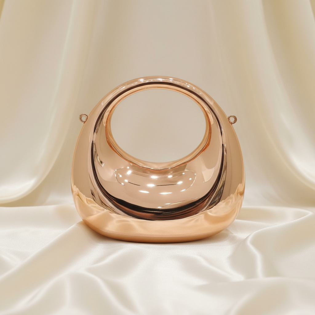 Dazzling Statement Mini Clutch(Rose Gold)