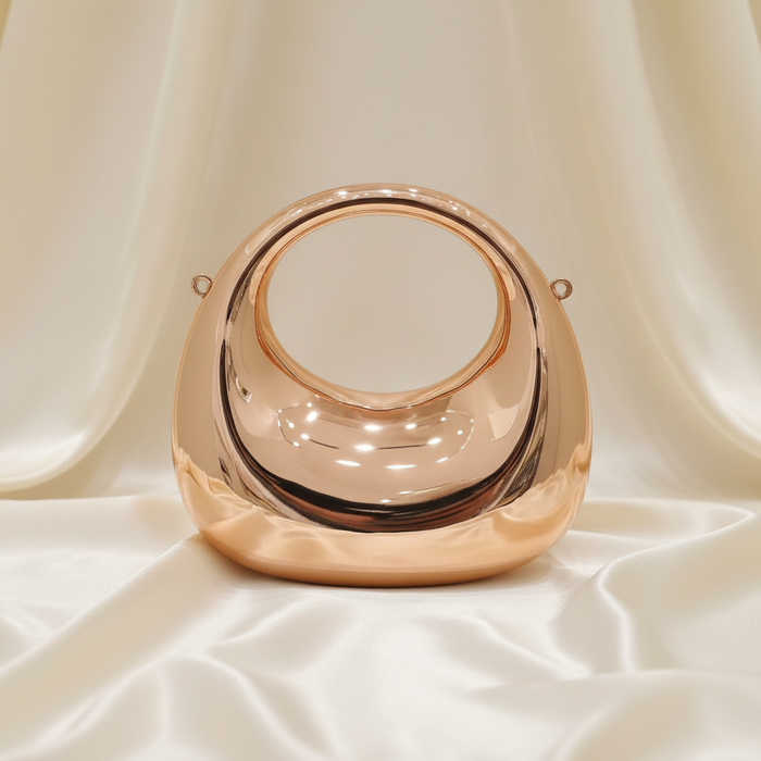 Dazzling Statement Mini Clutch(Rose Gold)