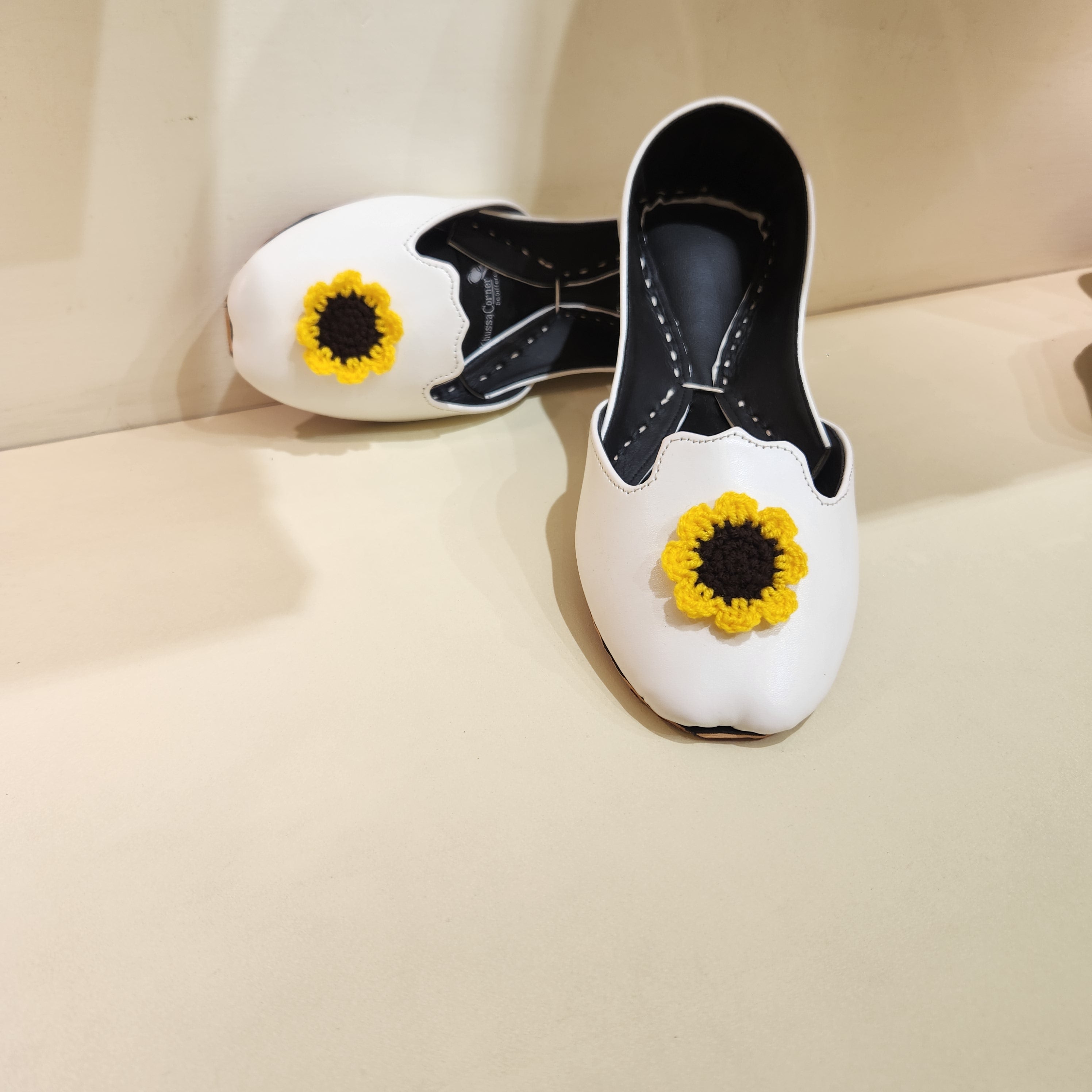 Sunflower Crochet Khussa & Potli Combo