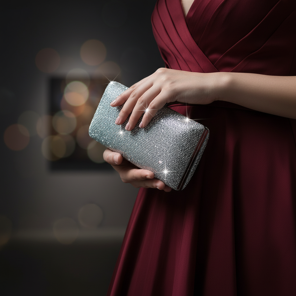 Crystallo Clutch (Silver)