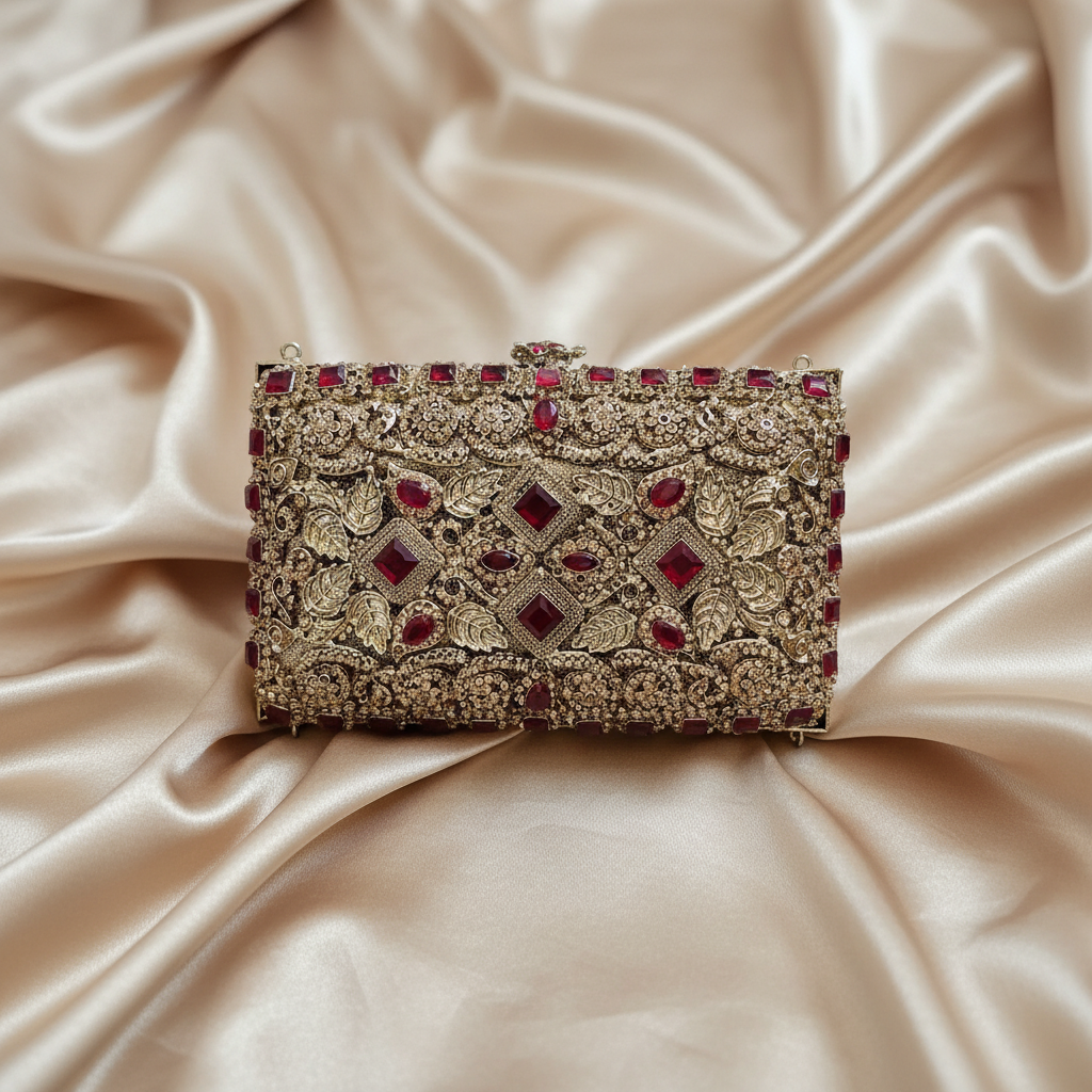 Manjoos Turkish Clutch A(Red)