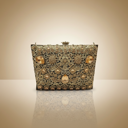 Manjoos Turkish Clutch B(Gold)
