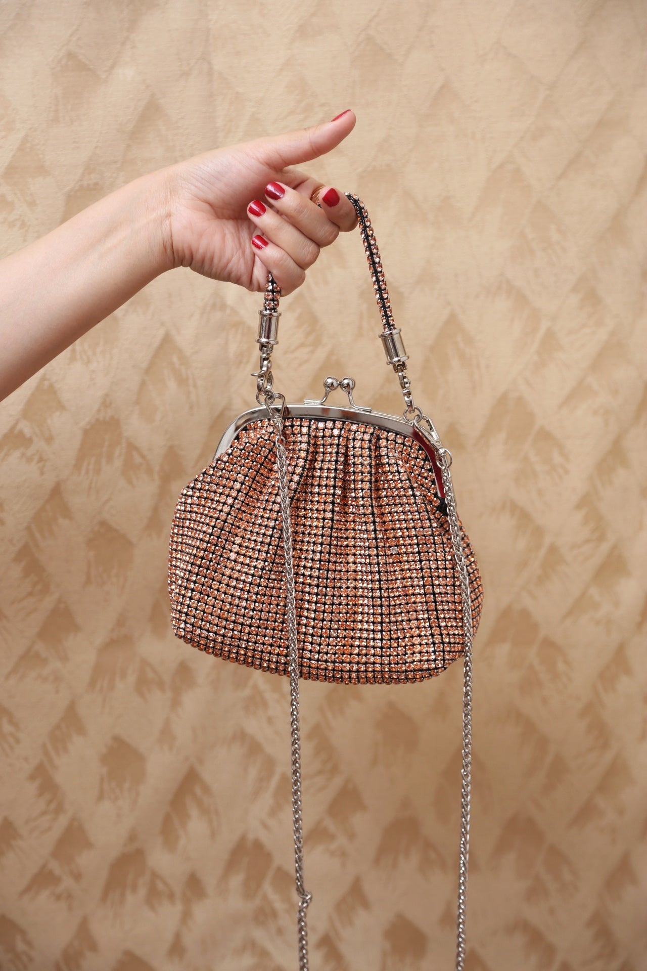 LuxeMesh Bag (Champagne)