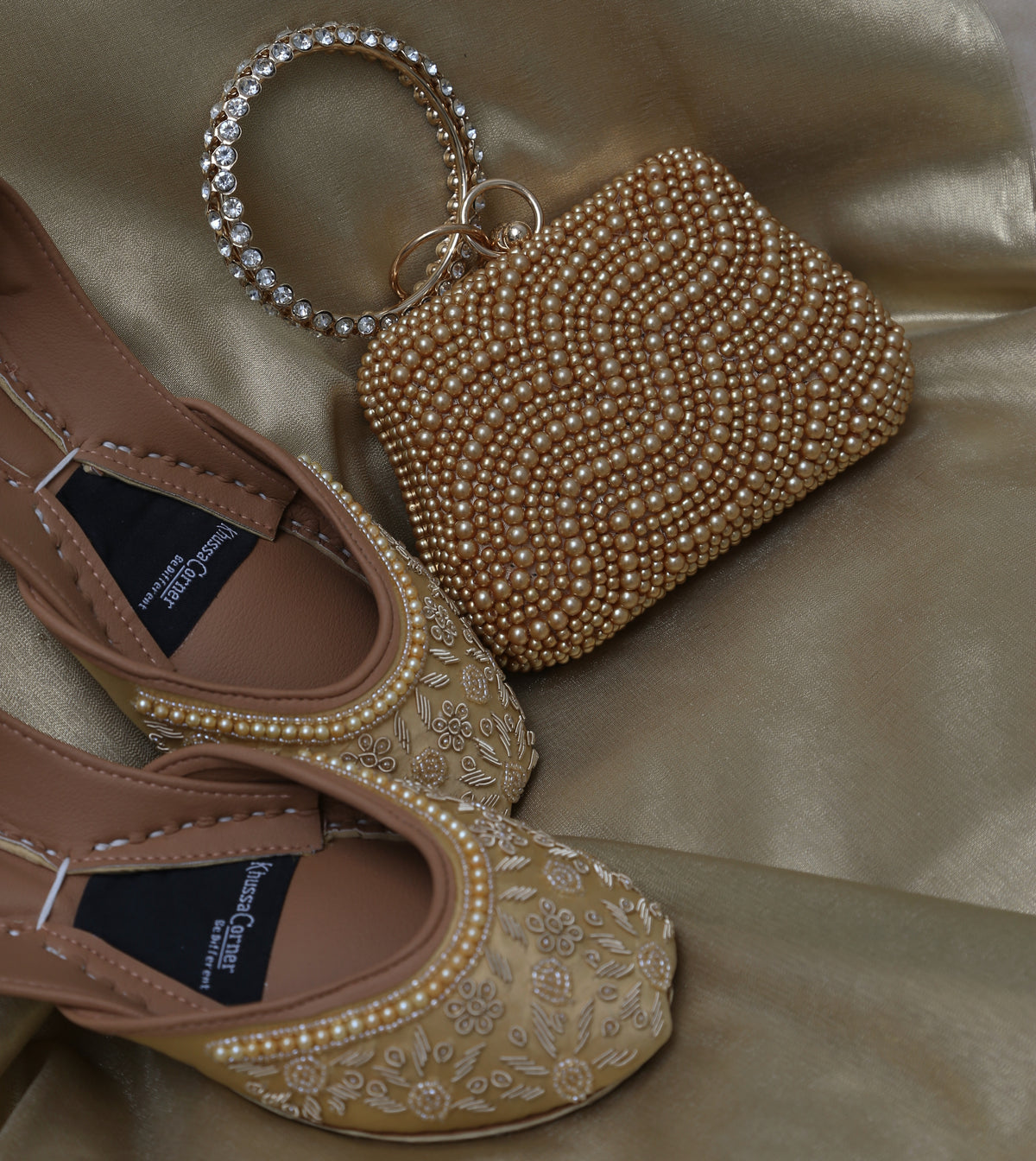 Gold Pearl BoxClutch Set