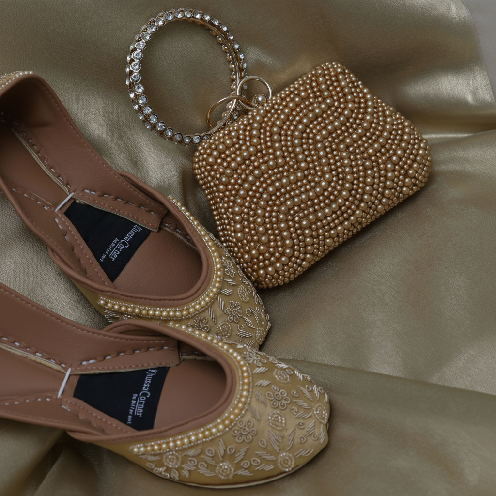 Gold Pearl BoxClutch Set