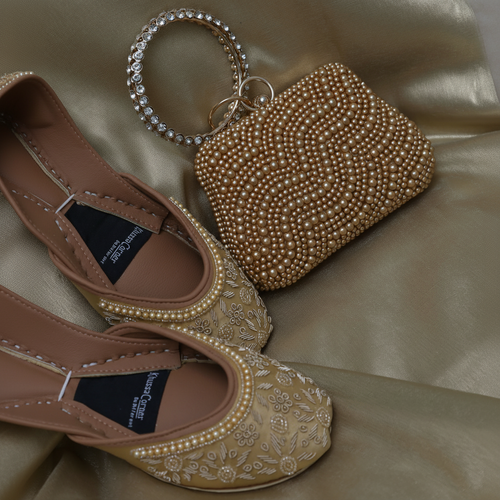 Gold Pearl BoxClutch Set