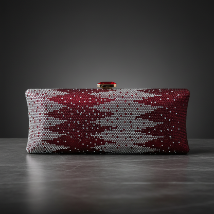 Crystallo Clutch (Maroon)
