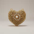 Kundan Heart Clutch (C)