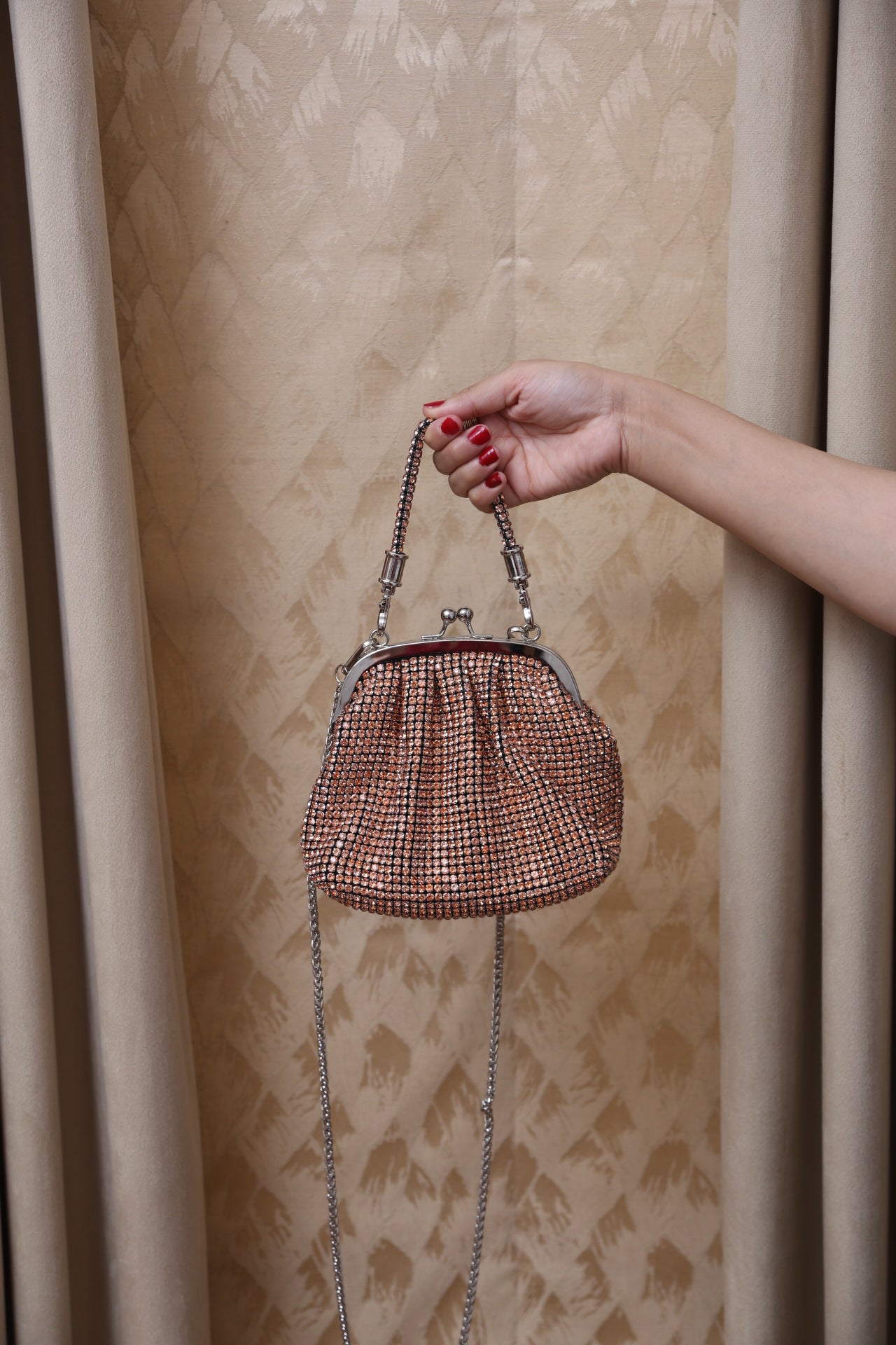 LuxeMesh Bag (Champagne)