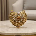 Kundan Heart Clutch (A)