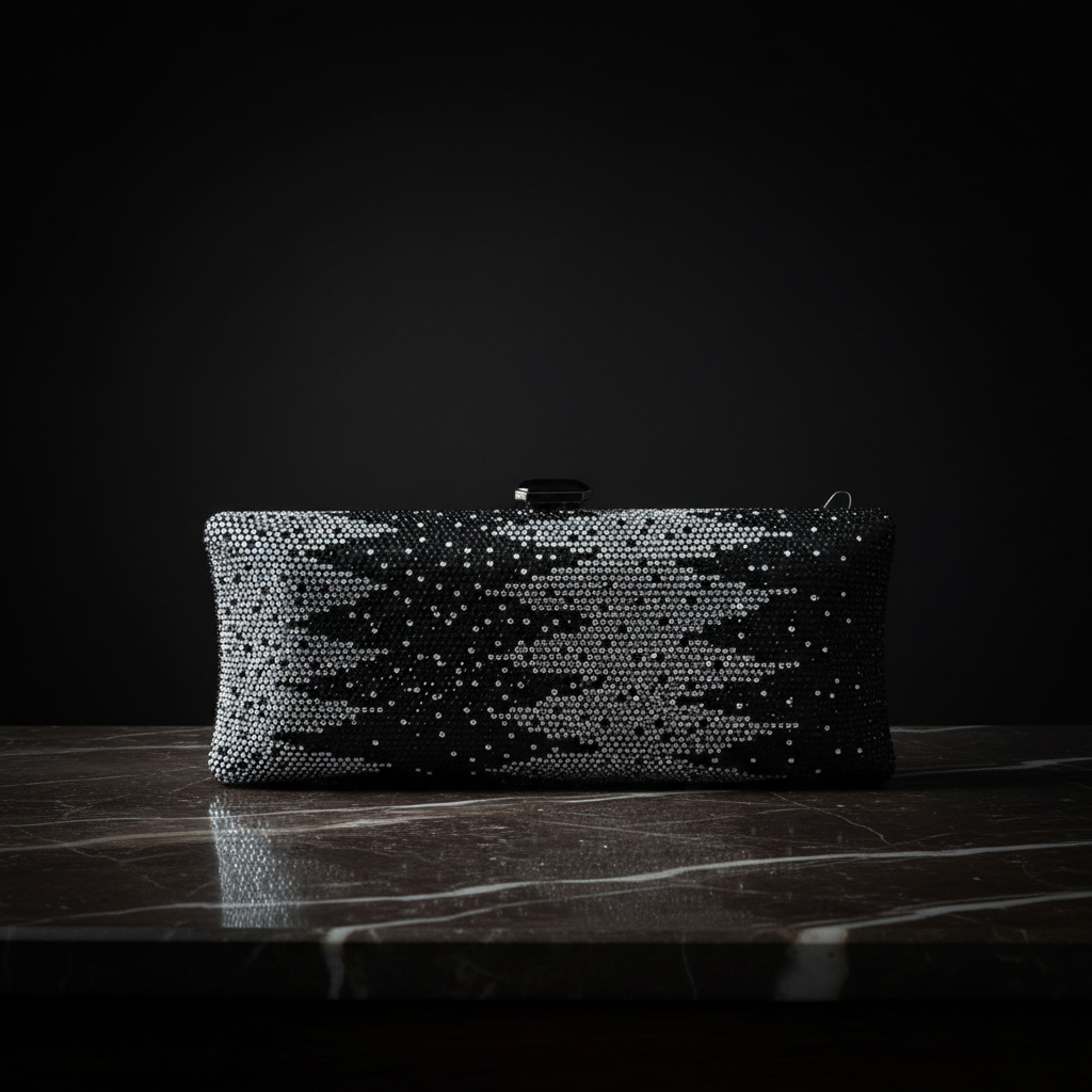 Crystallo Clutch (Black)