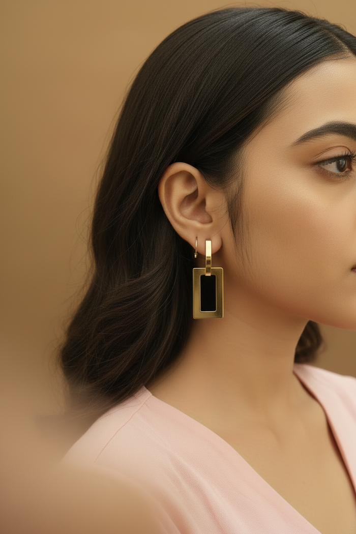 Angelina Earrings (Black)