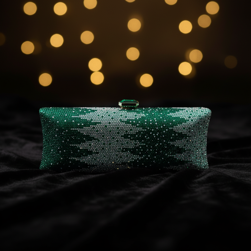 Crystallo Clutch (Green)