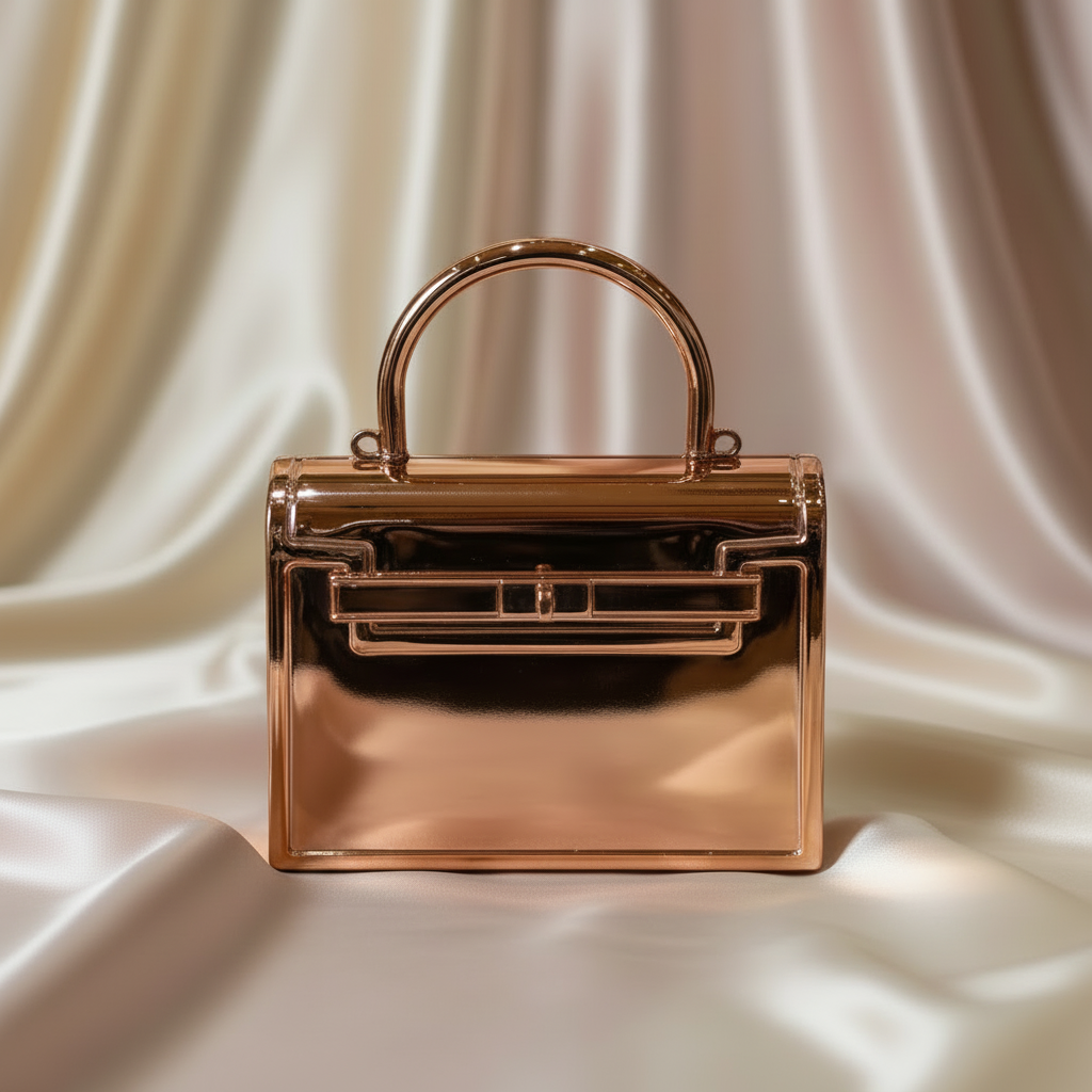 BoxLock Mini Clutch(RoseGold)