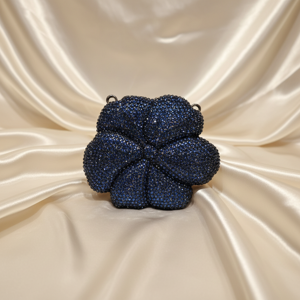 Florina Clutch (Dark Navy)