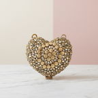 Kundan Heart Clutch (D)