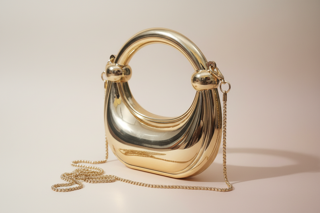 Dazzling Moon Mini Clutch(Gold)