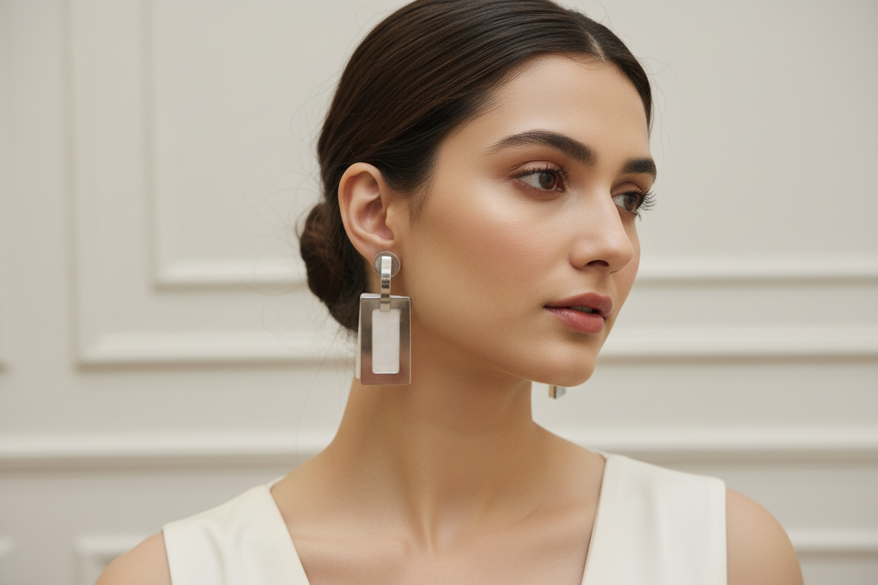 Angelina Earrings (Silver)