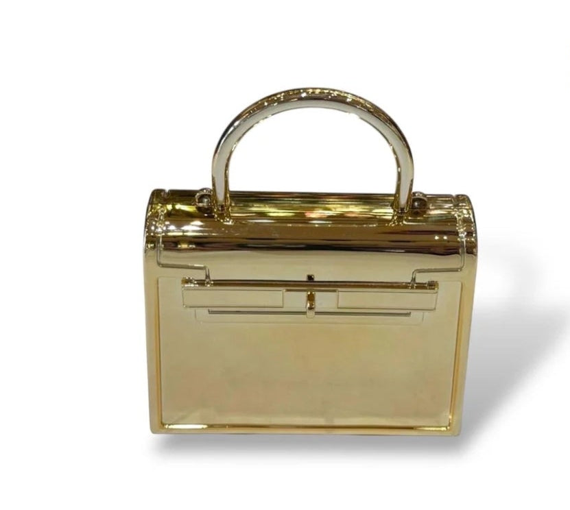 BoxLock Mini Clutch(Gold)