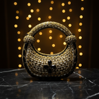 Kundan JetBlack Clutch