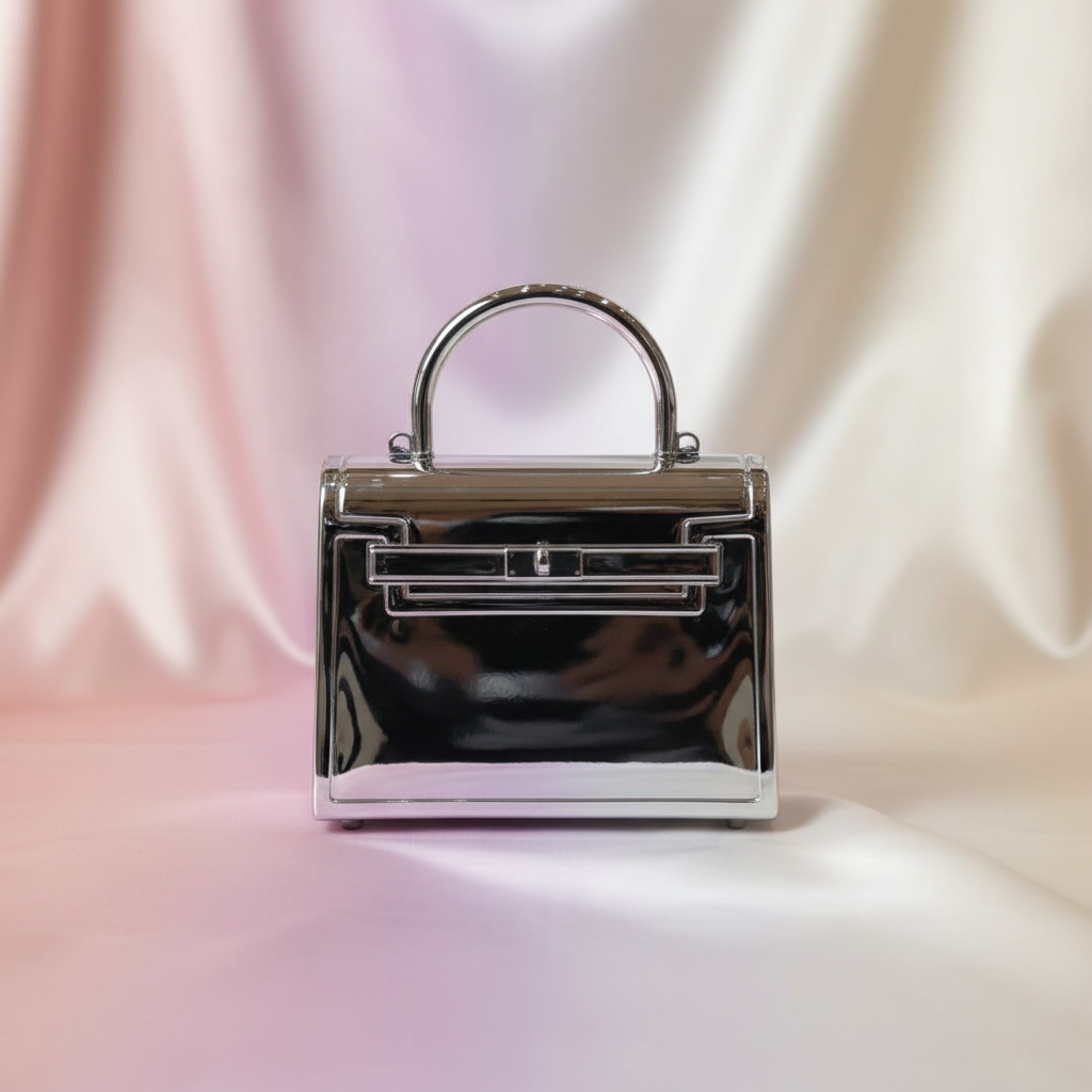 BoxLock Mini Clutch (Silver)