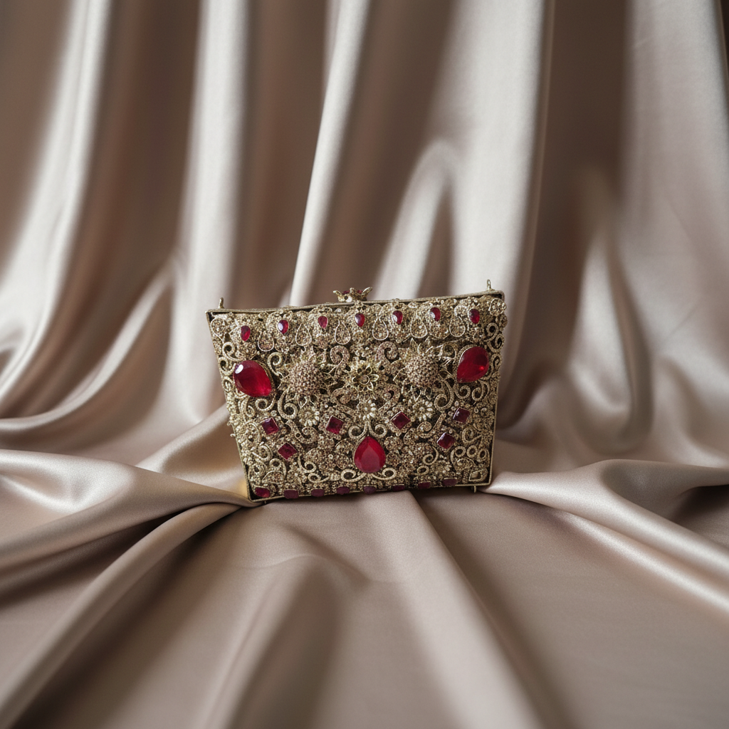 Manjoos Turkish Clutch B(Red)
