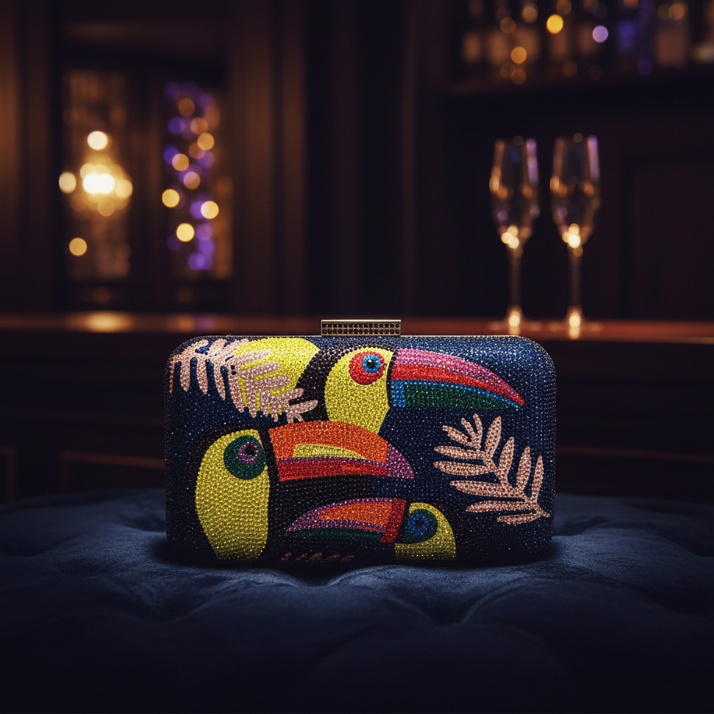 Swanella Clutch (Navy)