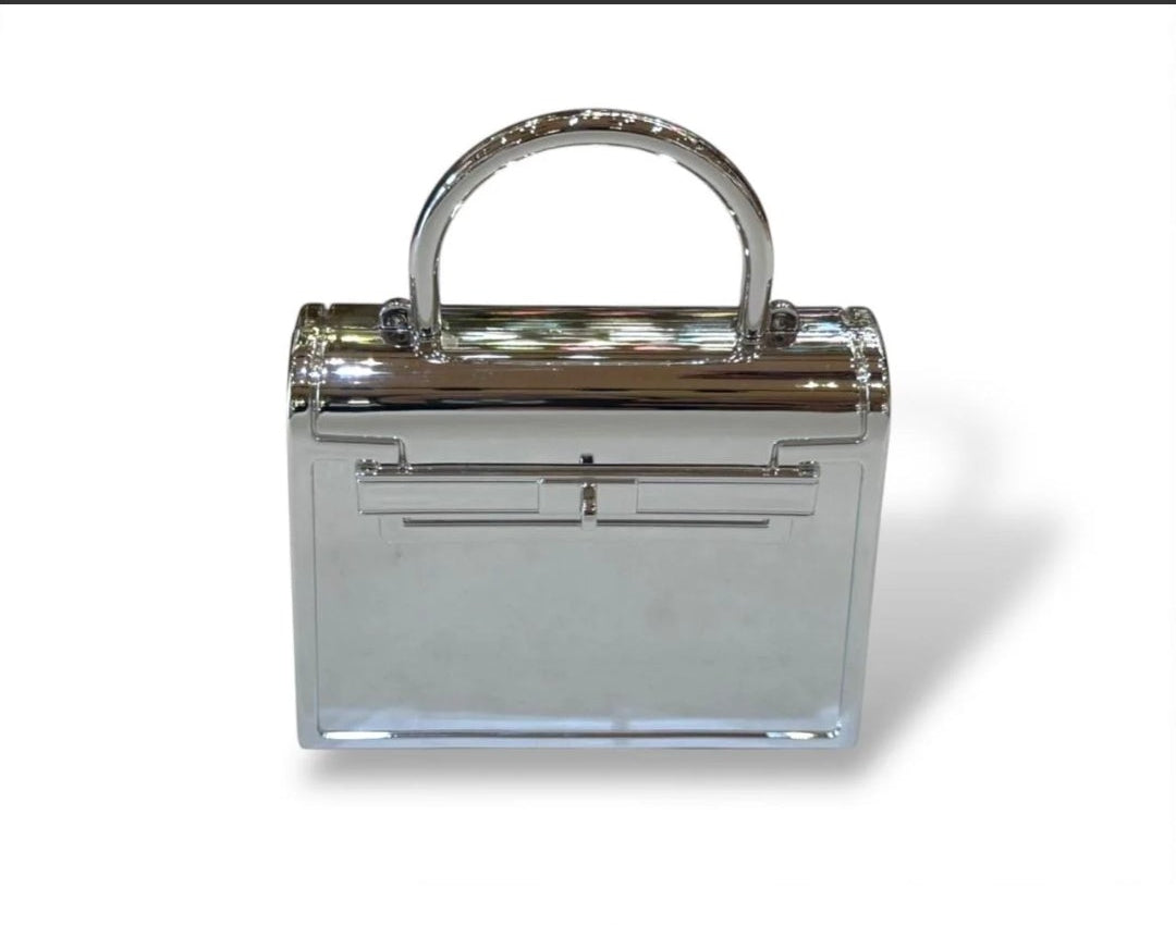 BoxLock Mini Clutch (Silver)