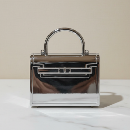 BoxLock Mini Clutch (Silver)