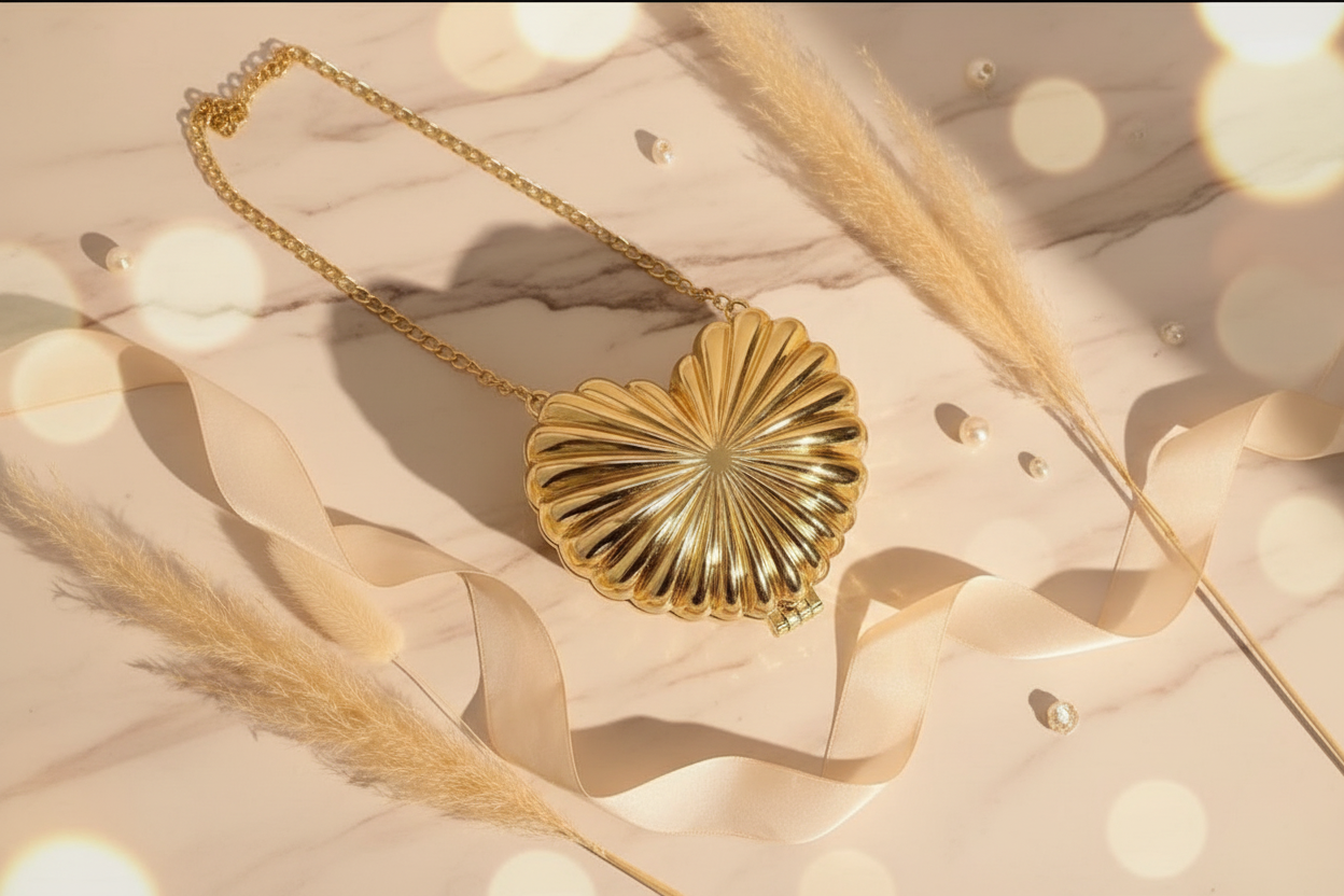 Dazzling Mini bag - Heart