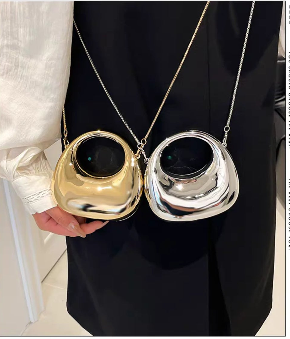 Dazzling Statement Mini Clutch(Silver)