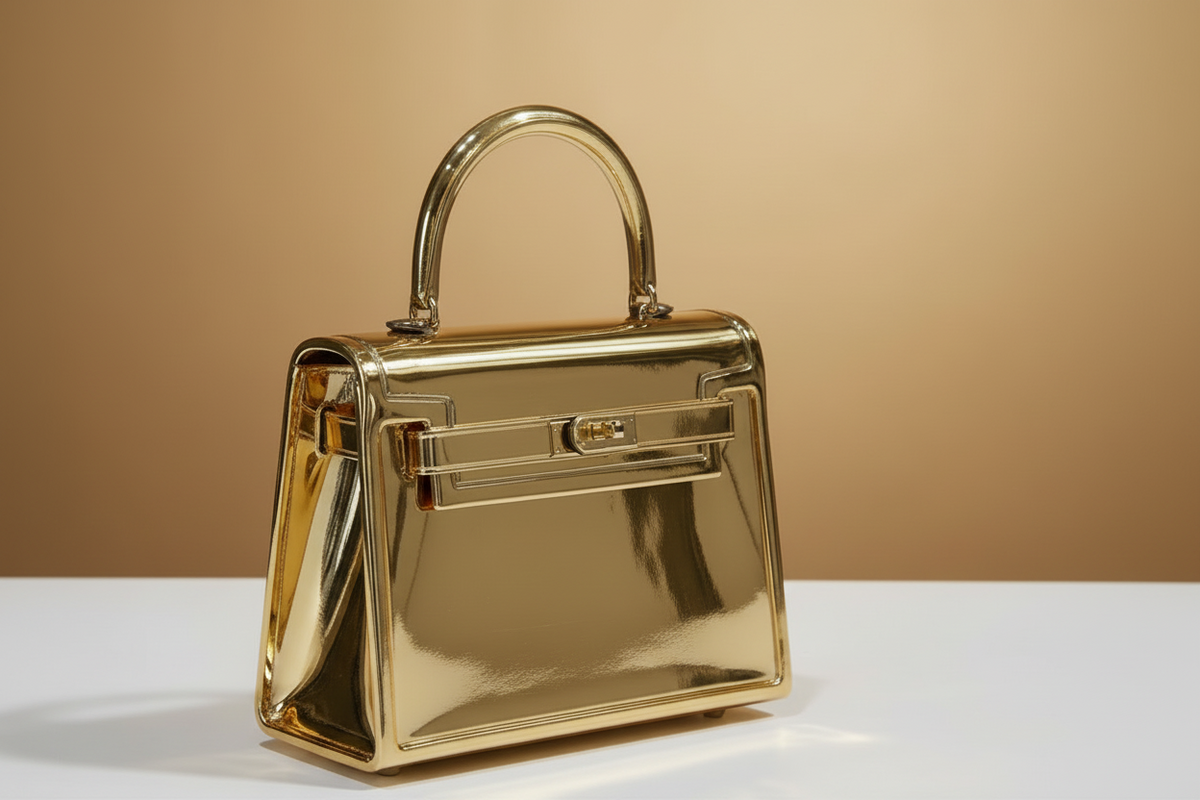 BoxLock Mini Clutch(Gold)