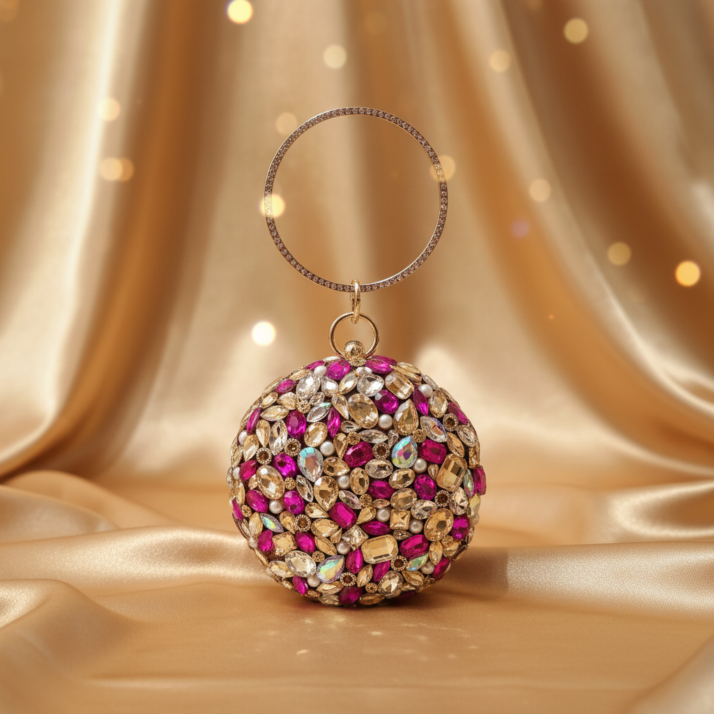 Party Clutch (Fuchsia)