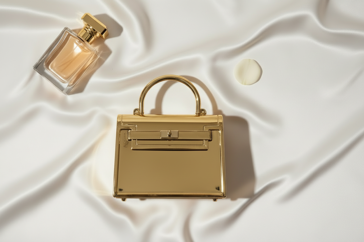 BoxLock Mini Clutch(Gold)