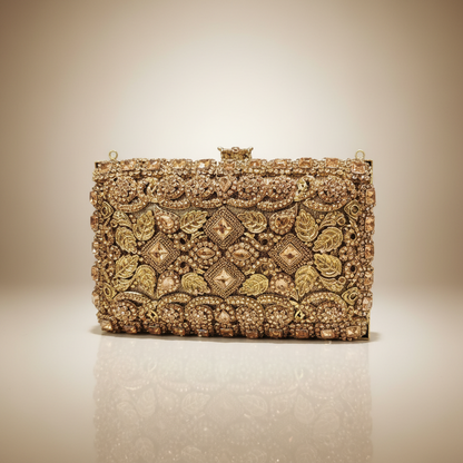 Manjoos Turkish Clutch A(Gold)