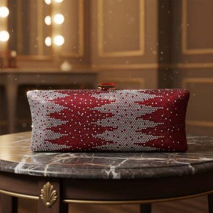 Crystallo Clutch (Maroon)