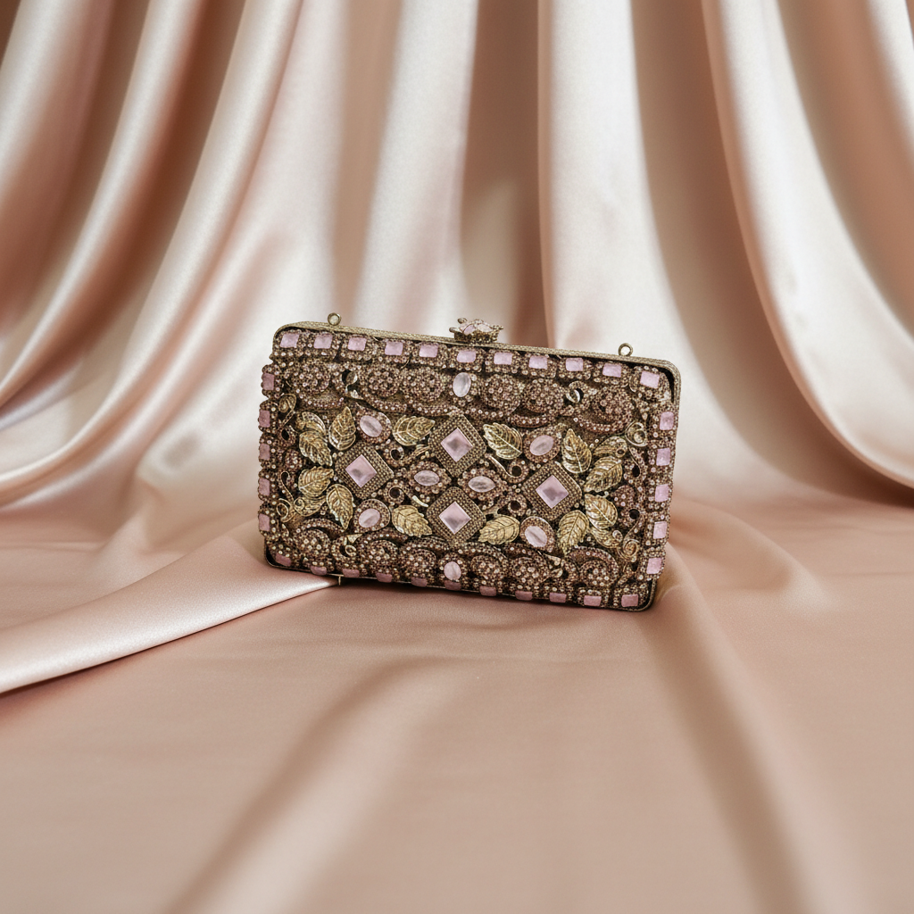 Manjoos Turkish Clutch A(Pink)