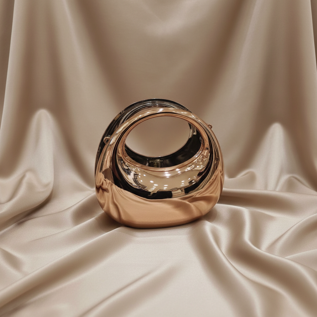 Dazzling Statement Mini Clutch(Rose Gold)