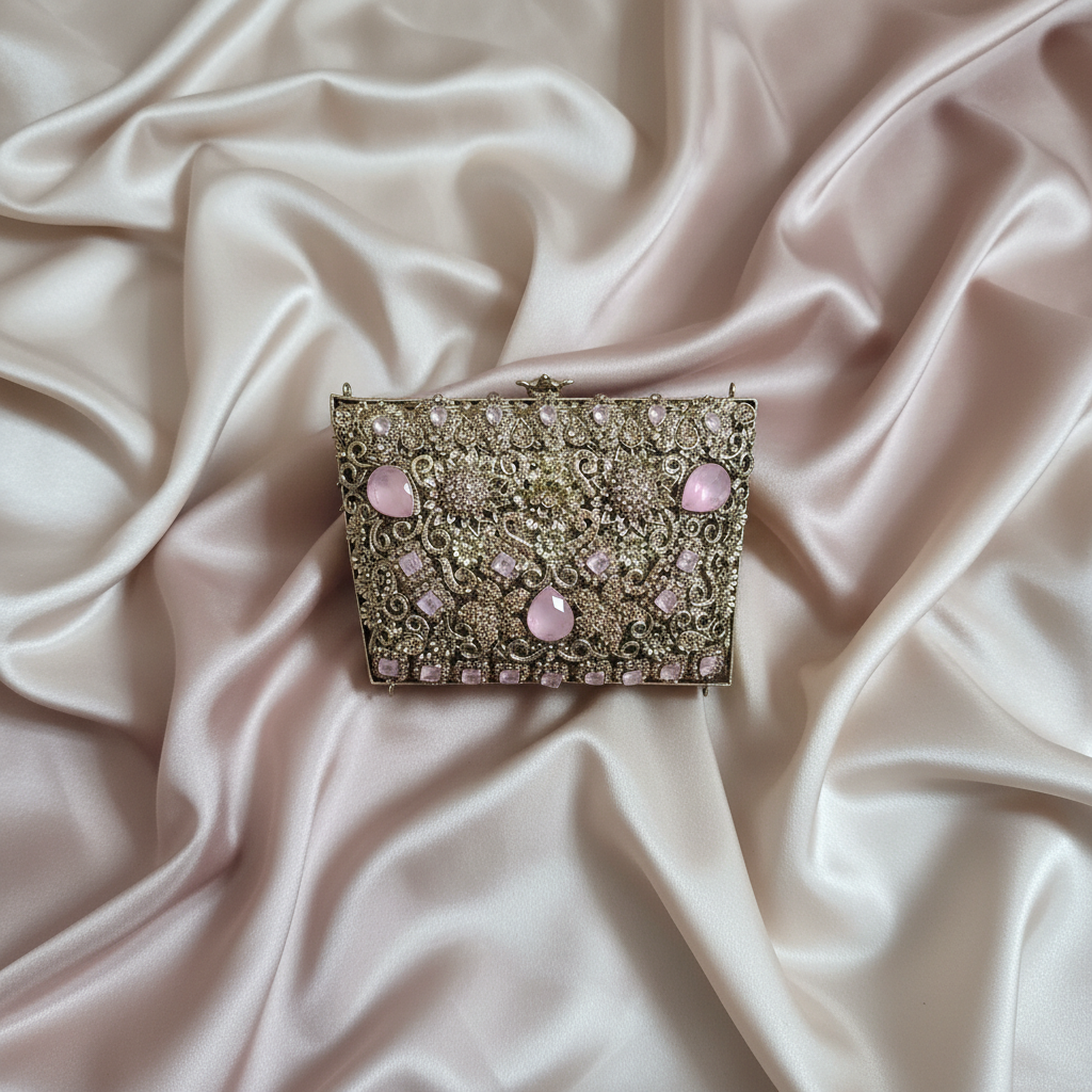Manjoos Turkish Clutch B(Pink)