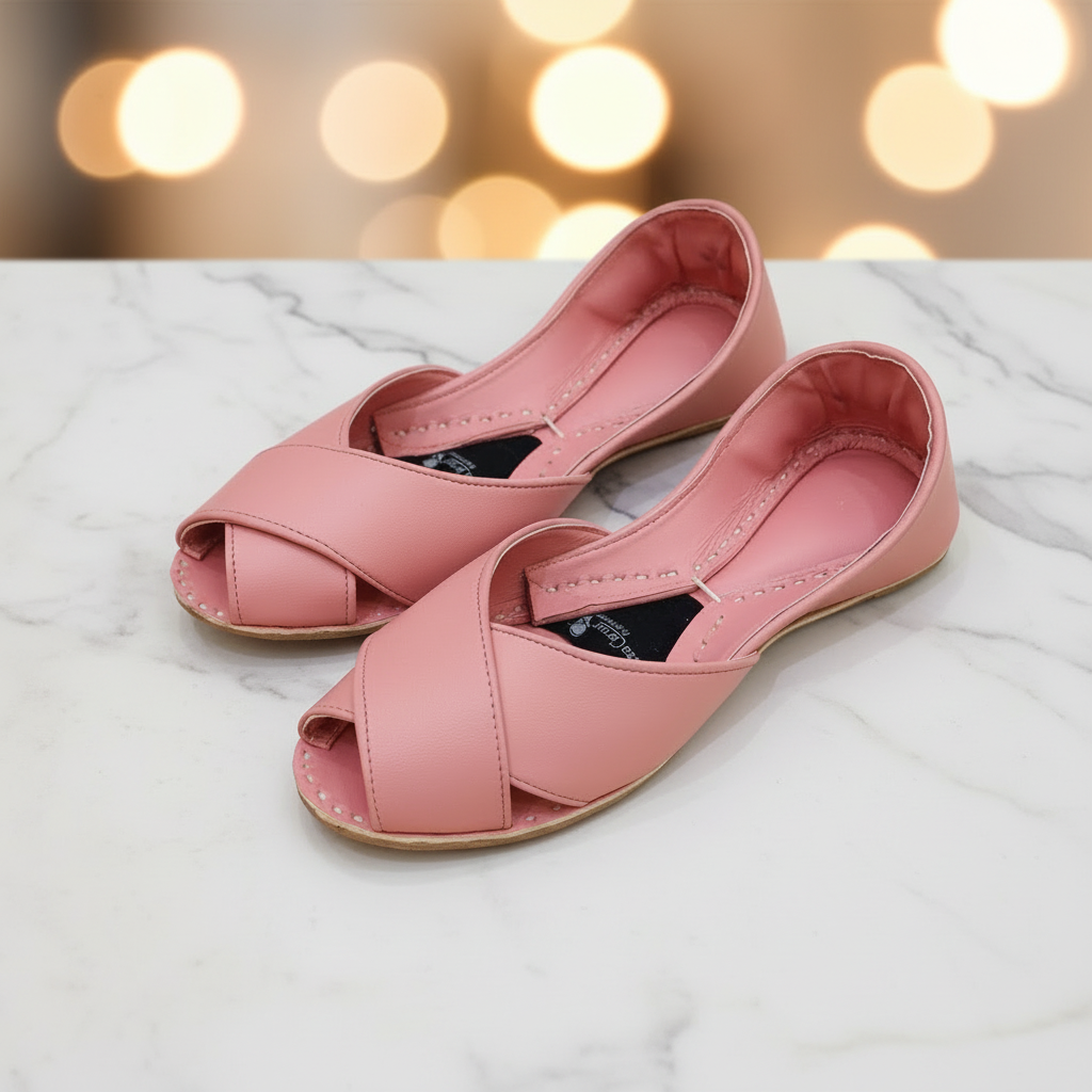 Elegance Peeptoes (Coral Pink)
