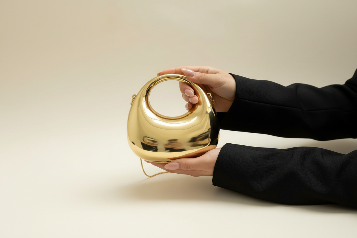 Dazzling Statement Mini Clutch (Gold)