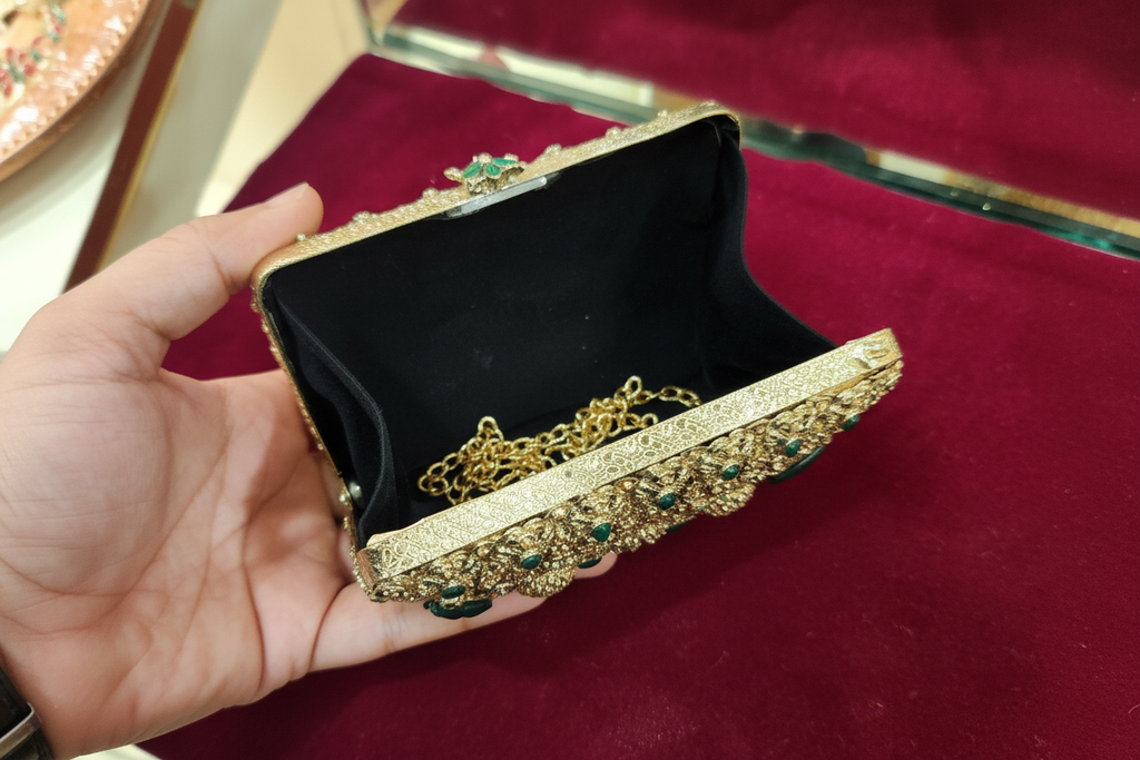 Manjoos Turkish Clutch B(Emerald)